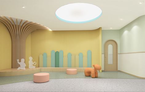 Modern Kindergarten 3d model