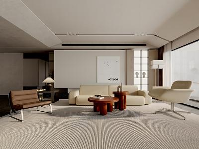 modern living room 3d model