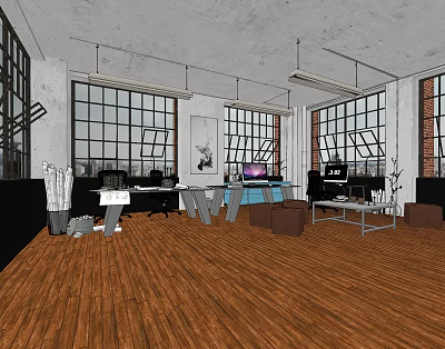 Industrial LOFT Studio 3d model Industrial LOFT Studio 3d model