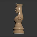 Modern Chess Board Game World Chess Queen 3d model
