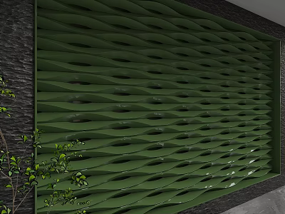 Modern background wall 3d model