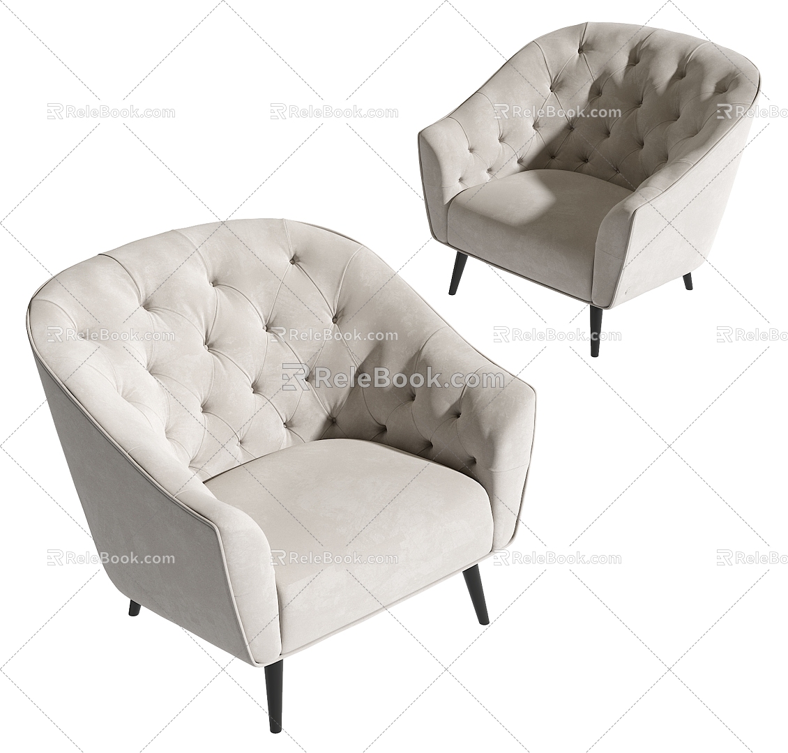 Poliform single sofa 3d model