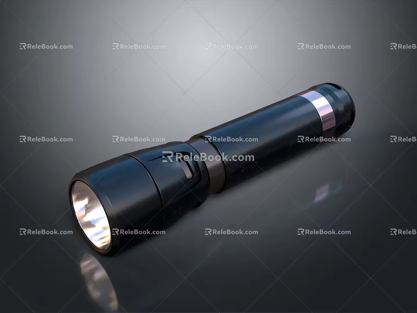 Flashlight flashlight military flashlight lighting tools tactical flashlight charging flashlight 3d model
