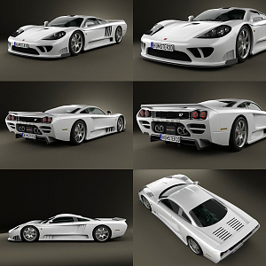 Modern sports car Sarin sports car 3d model