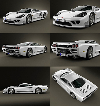 Modern sports car Sarin sports car 3d model