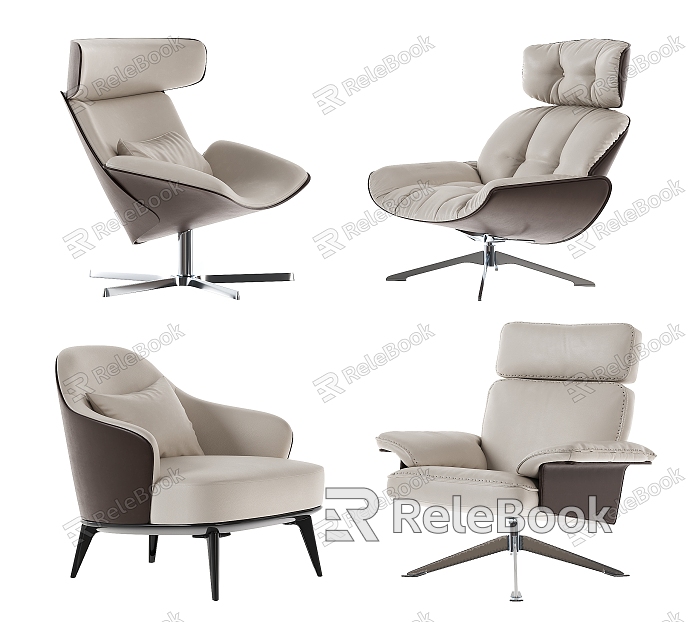 Modern Single Chair Single Chair Leisure Chair Single Sand Recliner Chair Stool Dining Table Chair model