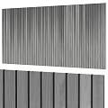 Vertical Striped Wooden Background Wall Design With Different Color Panel Options