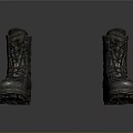 Durable Leather Work Boots With Thick Soles And Laces For Outdoor Use