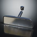 Sturdy Metal Rearview Mirror With Adjustable Arm For Daily Use