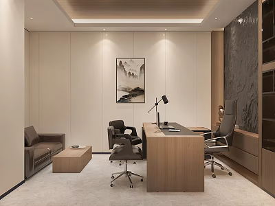 General Manager Office 3d model