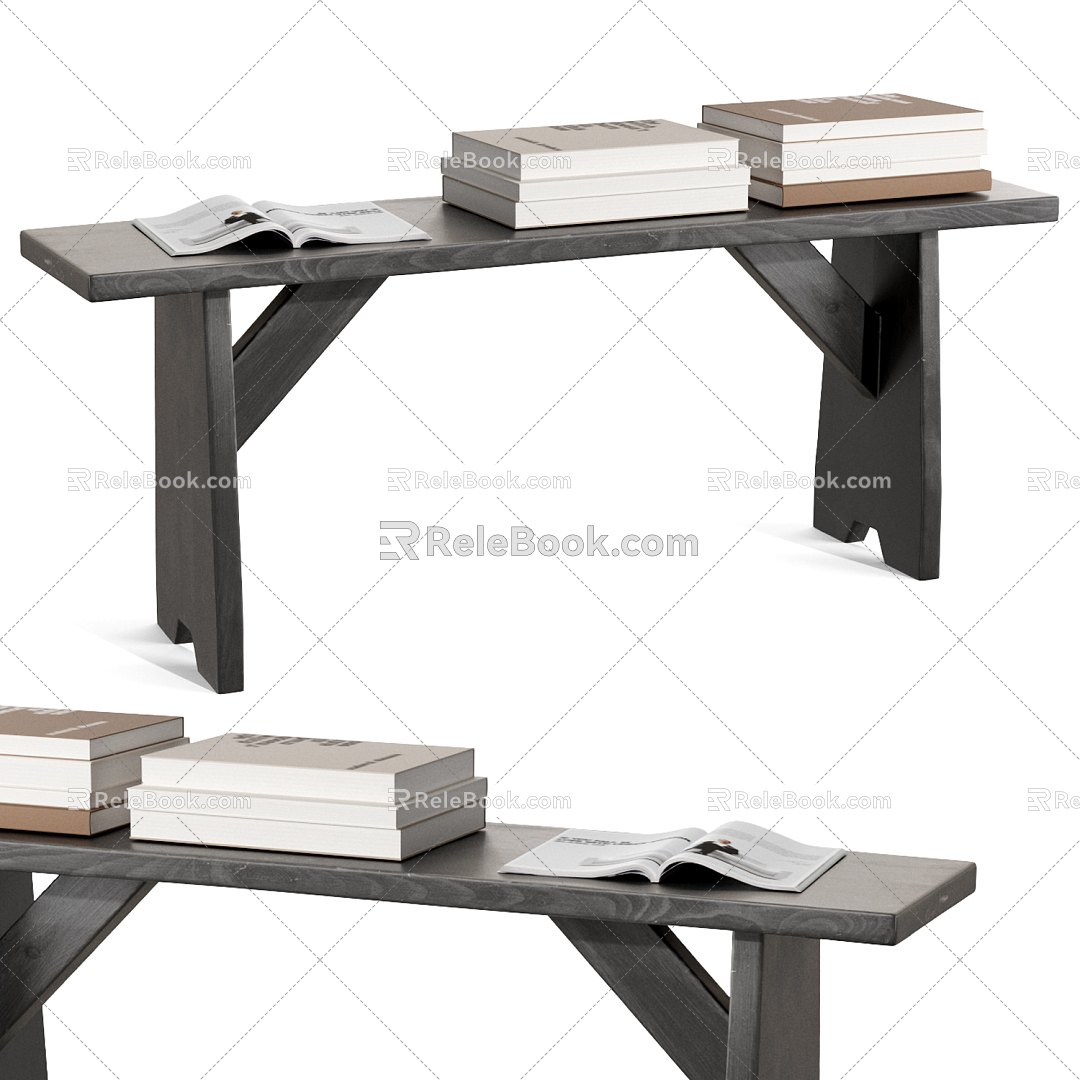 Modern stool bench 3d model