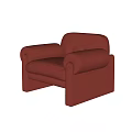 Modern Single Sofa Casual Sofa 3d model