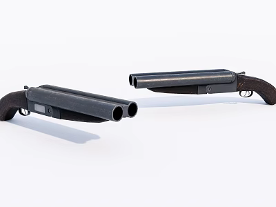 modern gun double barrel shotgun 3d model modern gun double barrel shotgun 3d model