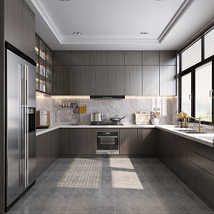 Modern Kitchen Simple Kitchen 3d model