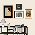 Antique Abstract Hanging Picture Combination Hanging Picture 3d model