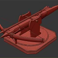 Modern crossbow mechanical crossbow shift bow 3d model