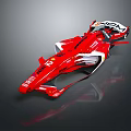 Scuderia Ferrari Red F1 Racing Car With Streamlined Design As High Speed Competition Weapon