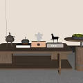 New Chinese Song Style Coffee Table 3d model