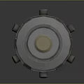Sci-fi Hammer Sci-fi Stick Mace Sci-fi Weapon Ancient Weapon Hammer Cold Weapon Medieval Item 3d model