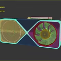 High Performance Graphics Card With Single Fan And Carbon Fiber Cooling Design