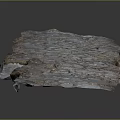 Natural Wood Stone Long Strip With Mosaic Texture Natural Rough Edges And Rustic Appearance