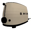 SMEG Stylish Cream Toaster Modern Design Kitchen Appliance for Daily Use