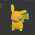 Pikachu Pokémon Game Anime Character With Yellow Body Black Tipped Ears Red Cheeks And Standing Pose