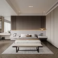 Elegant Luxury Bedroom Interior Design With Modern Furniture And Soft Lighting