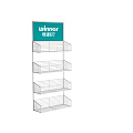 Commercial Metal Multi-tier Display Shelf for Retail Product Storage and Organization