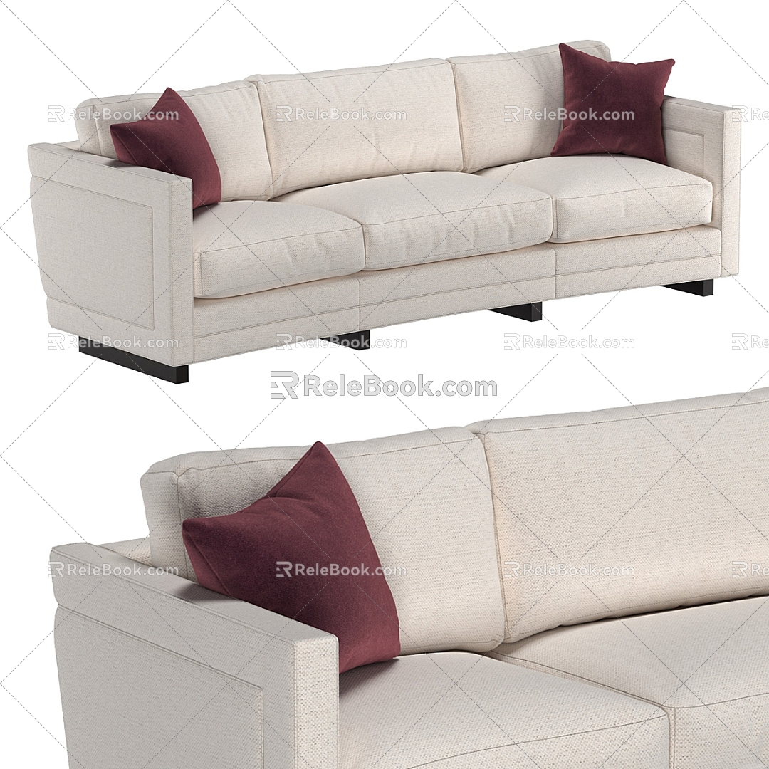 Minotti Milo Tito people sofa sofa leisure sofa 3d model