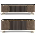 Modern Luxury TV Stand With Marble Top Wooden Cabinet And Gold Metal Legs