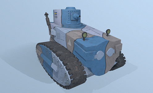 Modern Tank Cartoon Tank Battle Tank 3d model