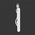 White Power Strip With Multiple Outlets And Long Power Cord