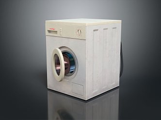 Vintage washing machine drum washing machine automatic washing machine vintage washing machine 3d model