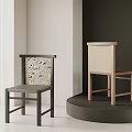 Modern Minimalist Dining Chairs With Black Light Wood Frames And Woven Backs Seats