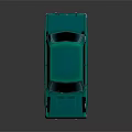 Vintage Green Sedan Car With Classic Body Design And Retro Exterior Styling
