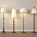 medieval floor lamp retro floor lamp 3d model