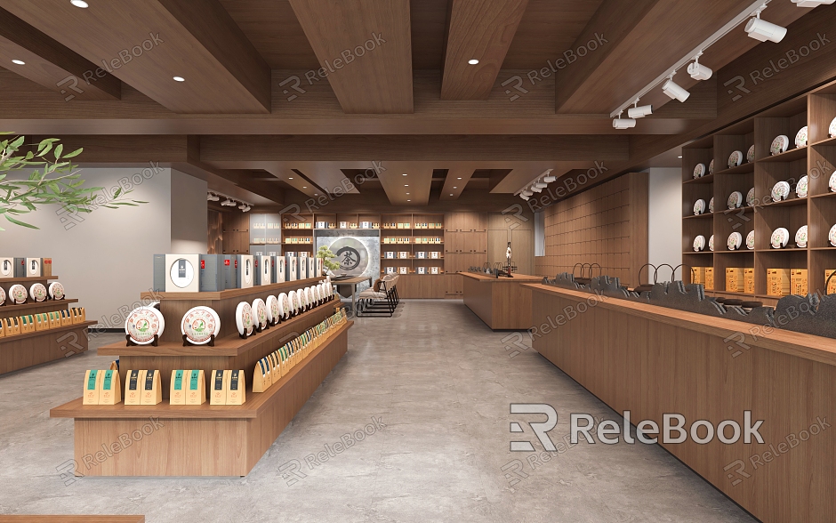 New Chinese Style Tea Shop Tea Shop Tea Showroom Tea Showcase Tea Shop Tea Room Tea Shop Tea Shop Tea Shop Tea Shop Tea Shop Tea model