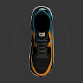 Nike Air Max Sneakers With Black Yellow Blue And White Color Design