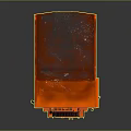 Orange Heavy Duty Mining Truck With Large Tires And Cabin