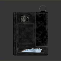 Black Metal Fuel Can With Light Fuel Oil Label And Industrial Design
