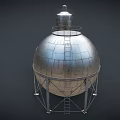 Metallic Industrial Storage Containers With Spherical And Cylindrical Tank Designs