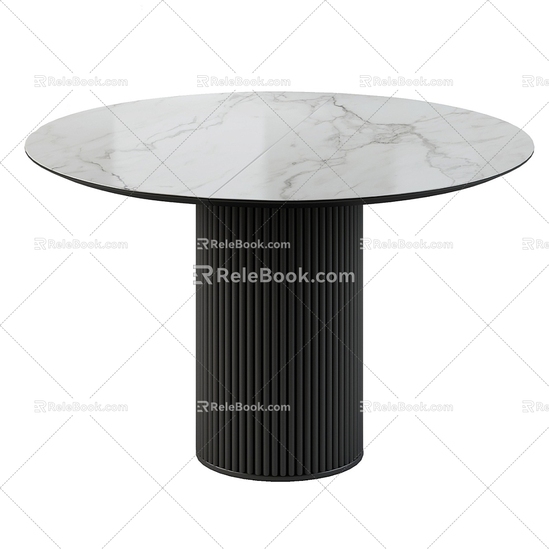 Simple dining table 3d model