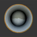 Traditional Blue And White Ceramic Bowl With Floral Leaf Patterns And Elegant Design