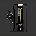 Fitness Strength Training Machine With Black Yellow Design Ergonomic Seat Control Panel And Padded Handles