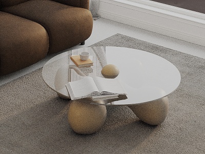 Modern coffee table model