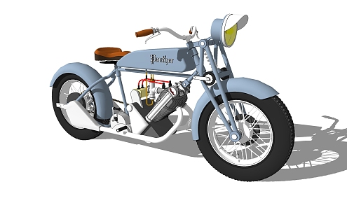 Modern Motorcycle 3d model