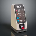 WAX Device With Fingerprint Scanner And Screen Displaying CICO ROT SPIRA HOO Options