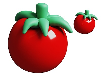 Tomato Cartoon Style Tomato 3d model