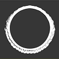 Luxurious Silver Ring Featuring Intricate Braided Double Band And Sparkling Details